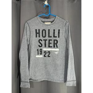 Hollister Men’s Long Sleeve Graphic Shirt Gray Size Small
